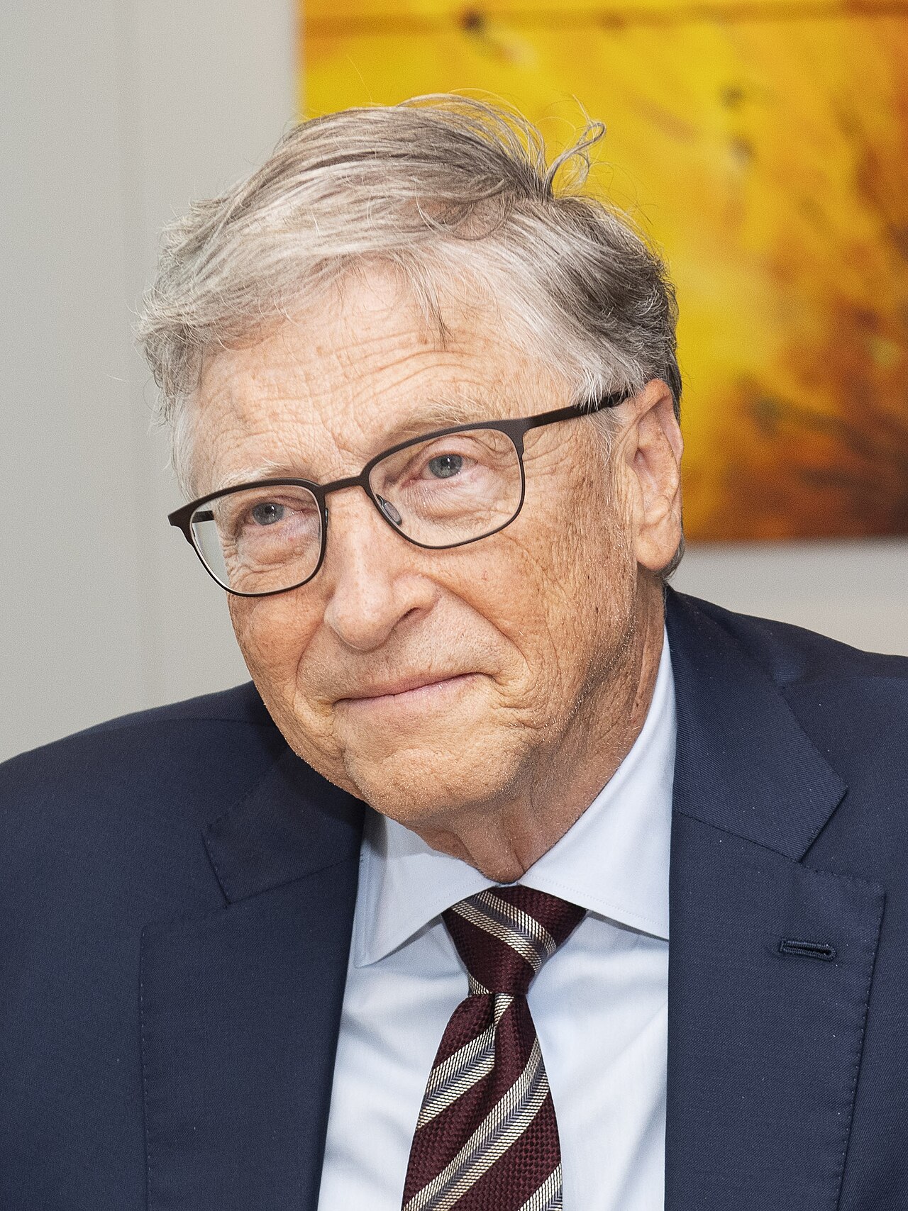 Bill Gates at a European Commission meeting in 2023.